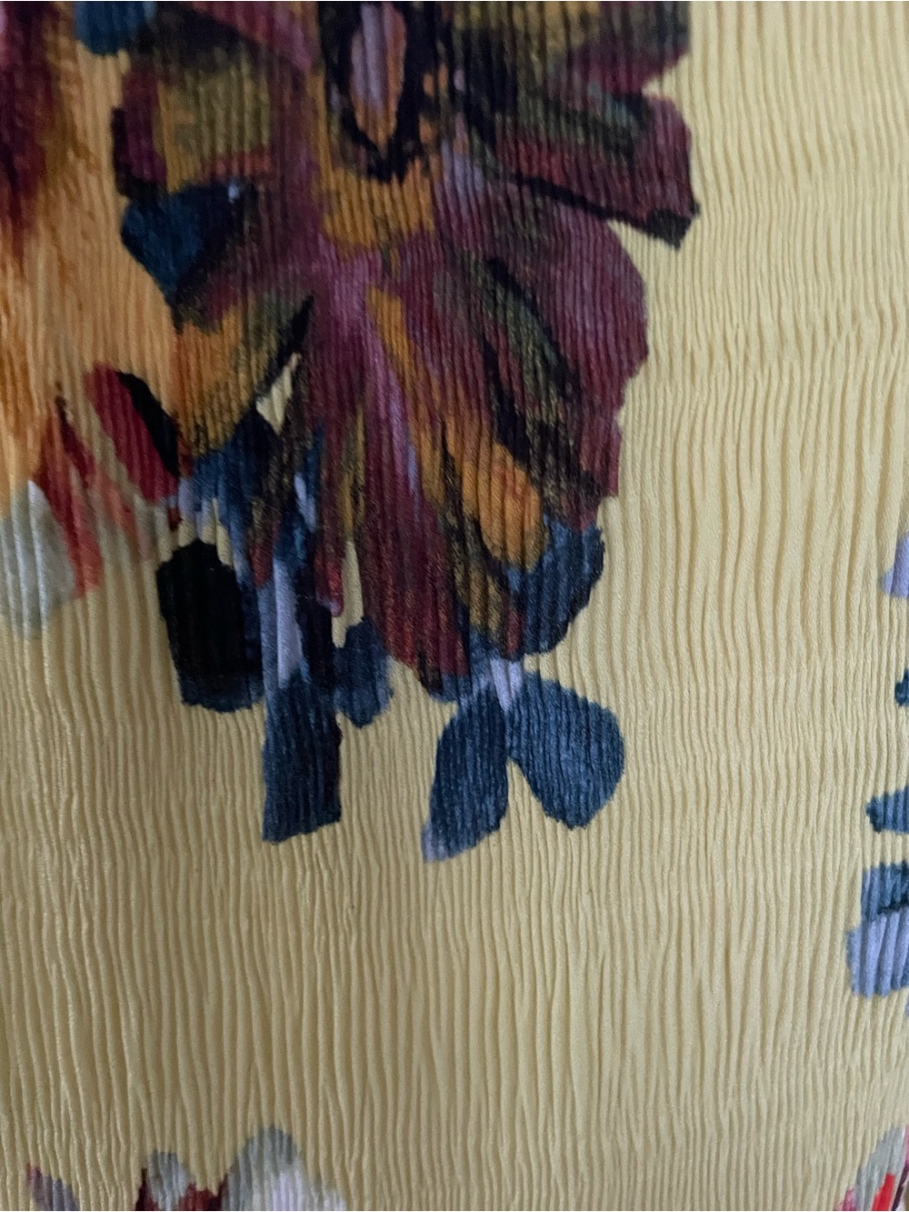 Spense Chartreuse Floral Split-Neck Tunic - Picture 7 of 13